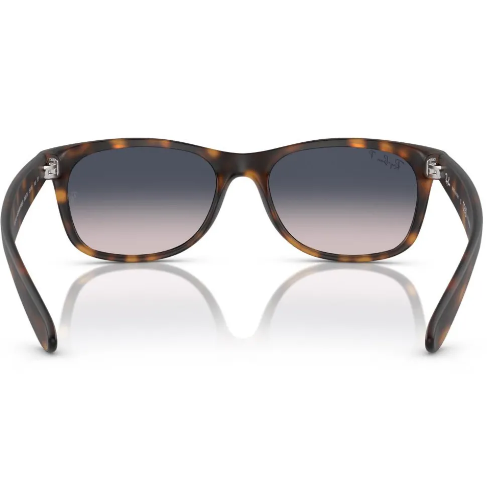 Lunettes de soleil Ray Ban RB2132 New Wayfarer Classic Matte Havana Polar Blue