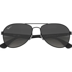 Lunettes de soleil Ray Ban RB3549 Polished Black Grey Polar