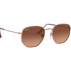 Lunettes de soleil Ray Ban RB3548N Hexagonal Flat Polished Copper Gradient Brown