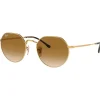 Lunettes de soleil Ray Ban RB3565 Jack Polished Gold Brown