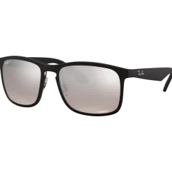 Lunettes de soleil Ray Ban RB4264 Matte Black Chromance Silver Polar