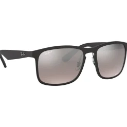 Lunettes de soleil Ray Ban RB4264 Matte Black Chromance Silver Polar