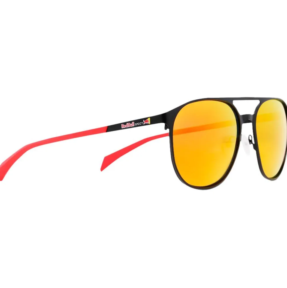 Lunettes de soleil Red Bull Spect Redms Pilot Matt Black Red Brown Red Mirror Polarized