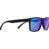 Lunettes de soleil Red Bull Spect Maze Matt Soft Touch Black Smoke Purple Green Mirror