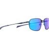 Lunettes de soleil Red Bull Spect Redms Rectangular Metal Matt Blue Smoke Blue Mirror Polarized