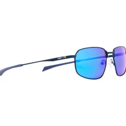 Lunettes de soleil Red Bull Spect Redms Rectangular Metal Matt Blue Smoke Blue Mirror Polarized