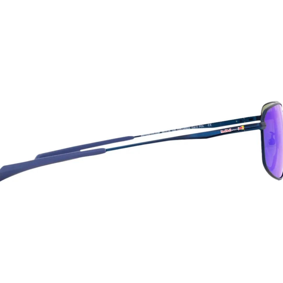 Lunettes de soleil Red Bull Spect Redms Rectangular Metal Matt Blue Smoke Blue Mirror Polarized