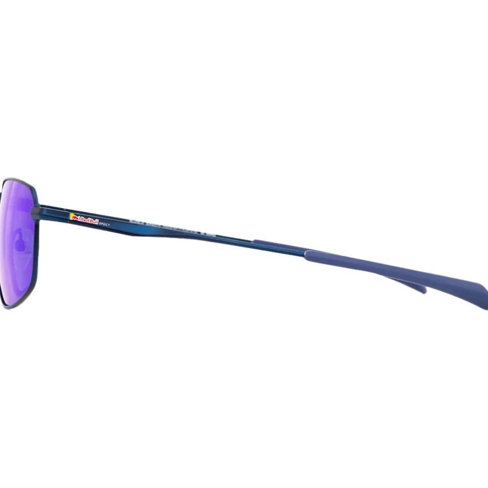 Lunettes de soleil Red Bull Spect Redms Rectangular Metal Matt Blue Smoke Blue Mirror Polarized