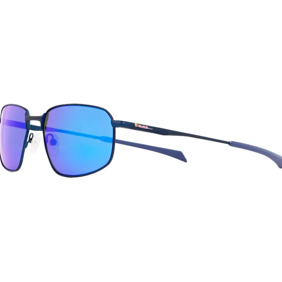 Lunettes de soleil Red Bull Spect Redms Rectangular Metal Matt Blue Smoke Blue Mirror Polarized