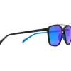 Lunettes de soleil Red Bull Spect Redps Square Matt Black Smoke Blue Mirror Polarized