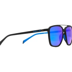 Lunettes de soleil Red Bull Spect Redps Square Matt Black Smoke Blue Mirror Polarized