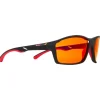 Lunettes de soleil Red Bull Spect Drill Matt Black Orange Red Mirror
