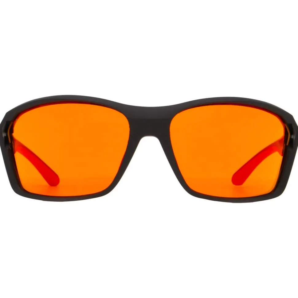 Lunettes de soleil Red Bull Spect Drill Matt Black Orange Red Mirror