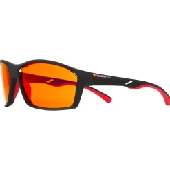 Lunettes de soleil Red Bull Spect Drill Matt Black Orange Red Mirror