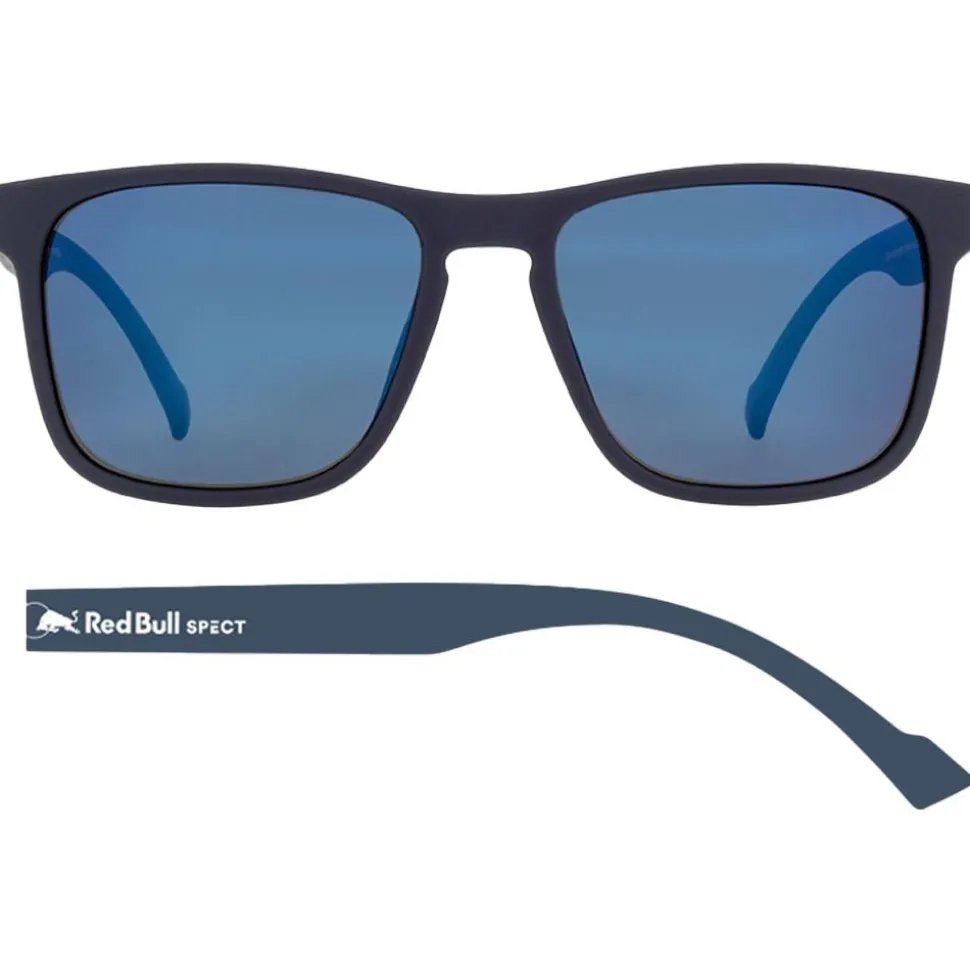 Lunettes de soleil Red Bull Spect Leap Matt Dark Blue Smoke Blue Mirror Polarized