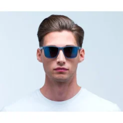 Lunettes de soleil Red Bull Spect Leap Matt Dark Blue Smoke Blue Mirror Polarized