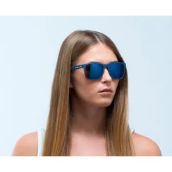 Lunettes de soleil Red Bull Spect Leap Matt Dark Blue Smoke Blue Mirror Polarized