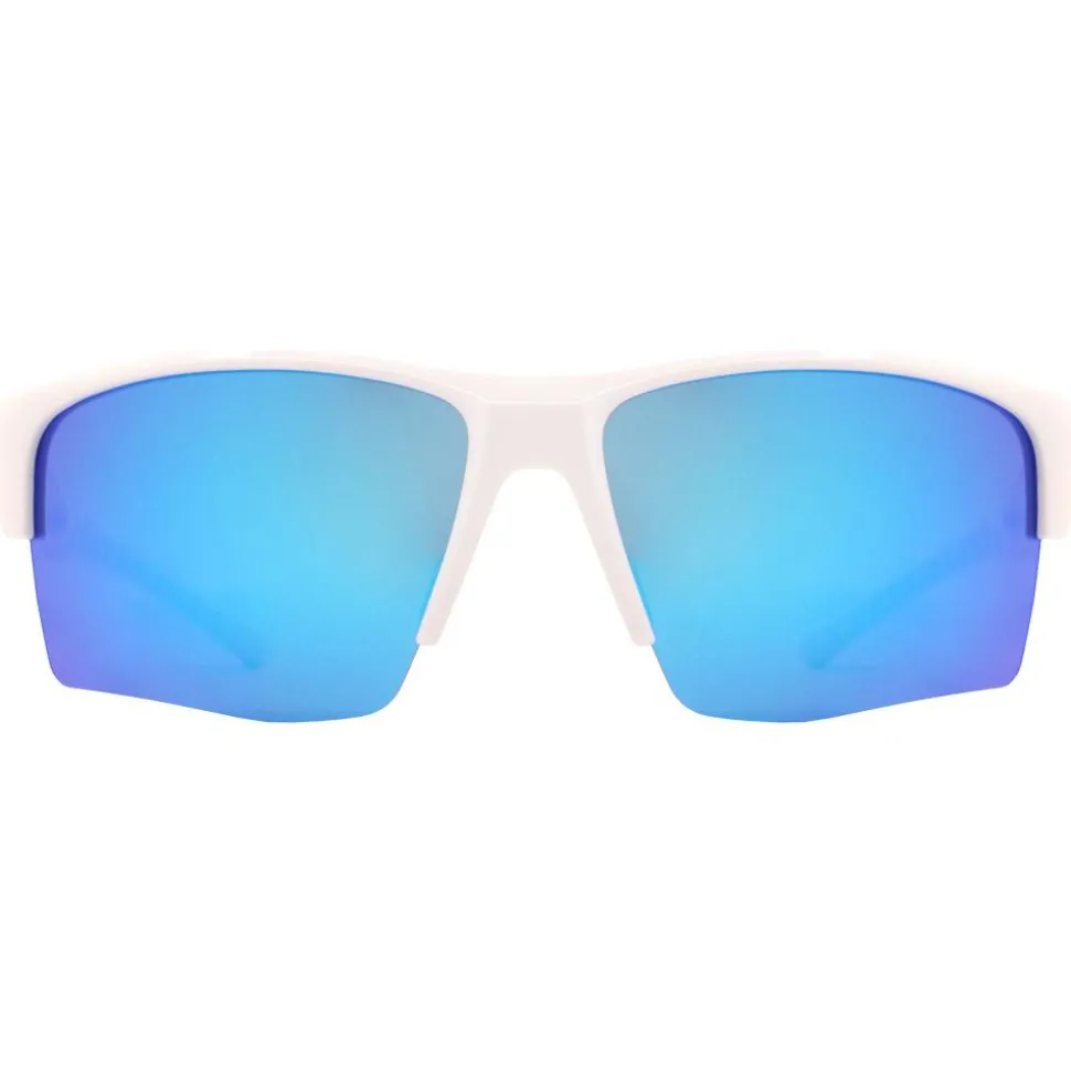 Lunettes de soleil Red Bull Spect Chain Shiny White Blue Smoke Blue Mirror Polarized