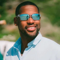 Lunettes de soleil Revo Crawler Clear Crystal Serilium Blue Water Polarized