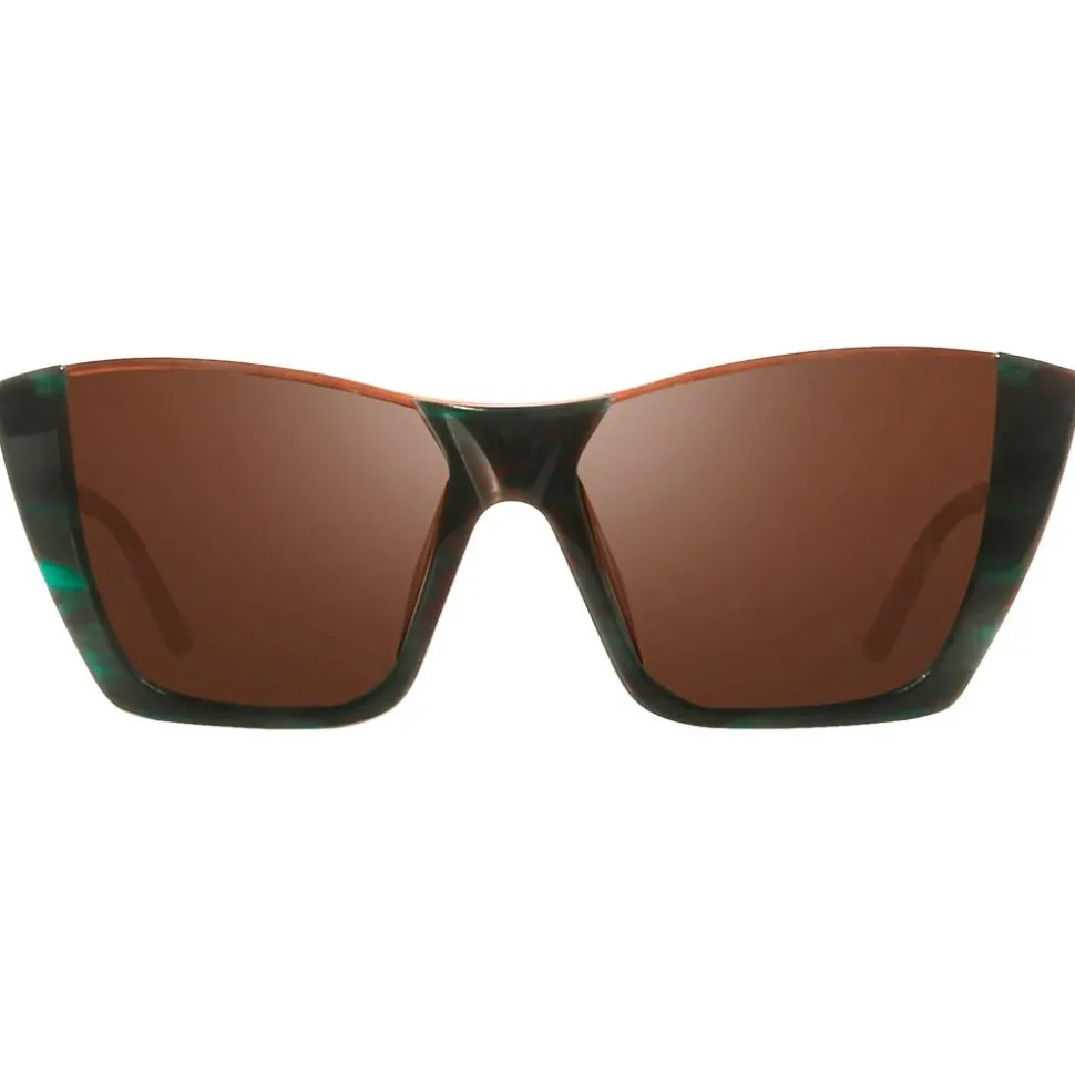Lunettes de soleil Revo Chelsea Green Horn Serilium+ Terra Polarized