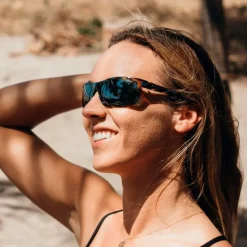 Lunettes de soleil Revo Jude Tortoise Blue Crystal Smoke Green Polarized