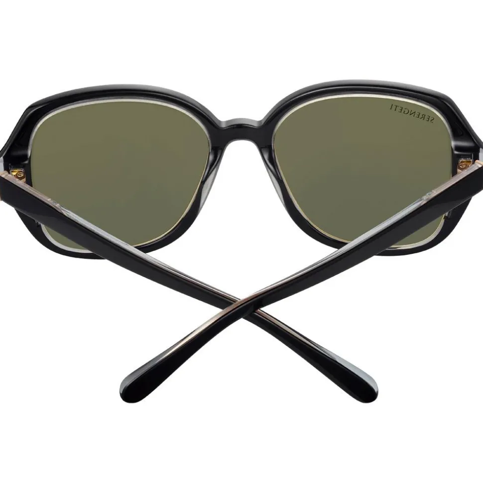 Lunettes de soleil Serengeti Hayworth Shiny Black Transparent Layer Mineral