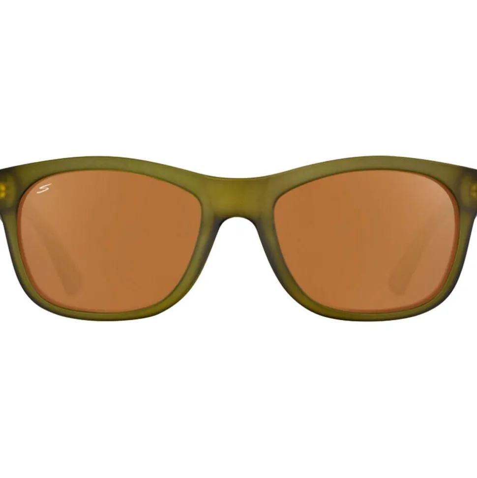 Lunettes de soleil Serengeti Chandler Rubberised Khaki Saturn Polarized Drivers Gold