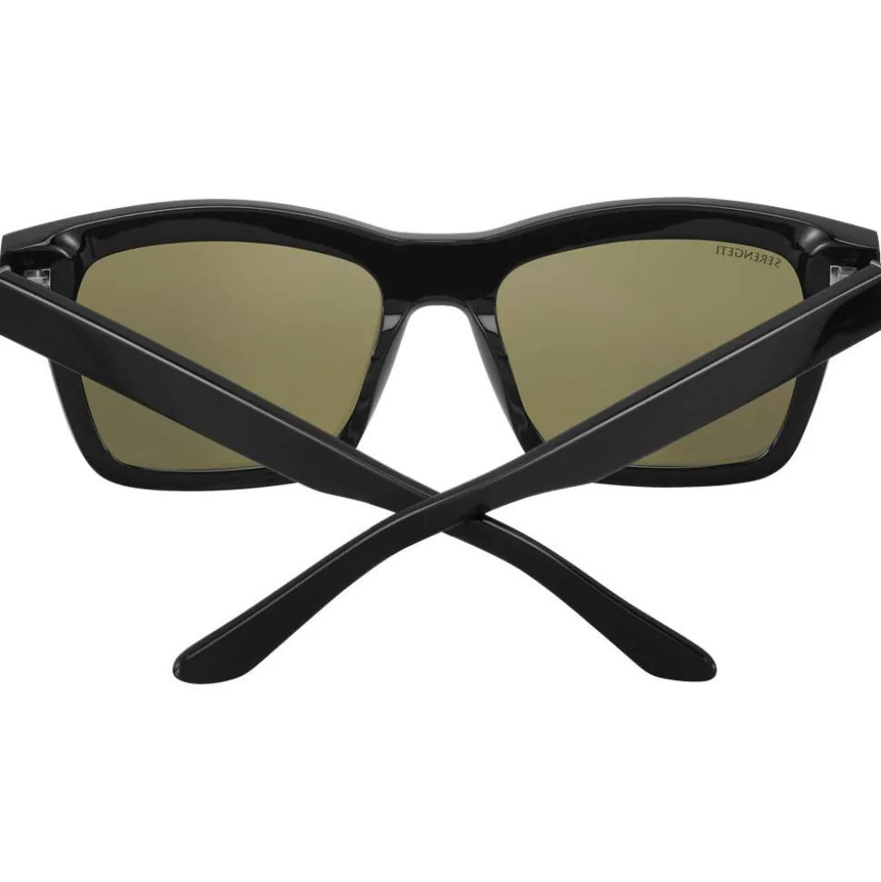 Lunettes de soleil Serengeti Winona Shiny Black Mineral Mineral Polarized 555Nm