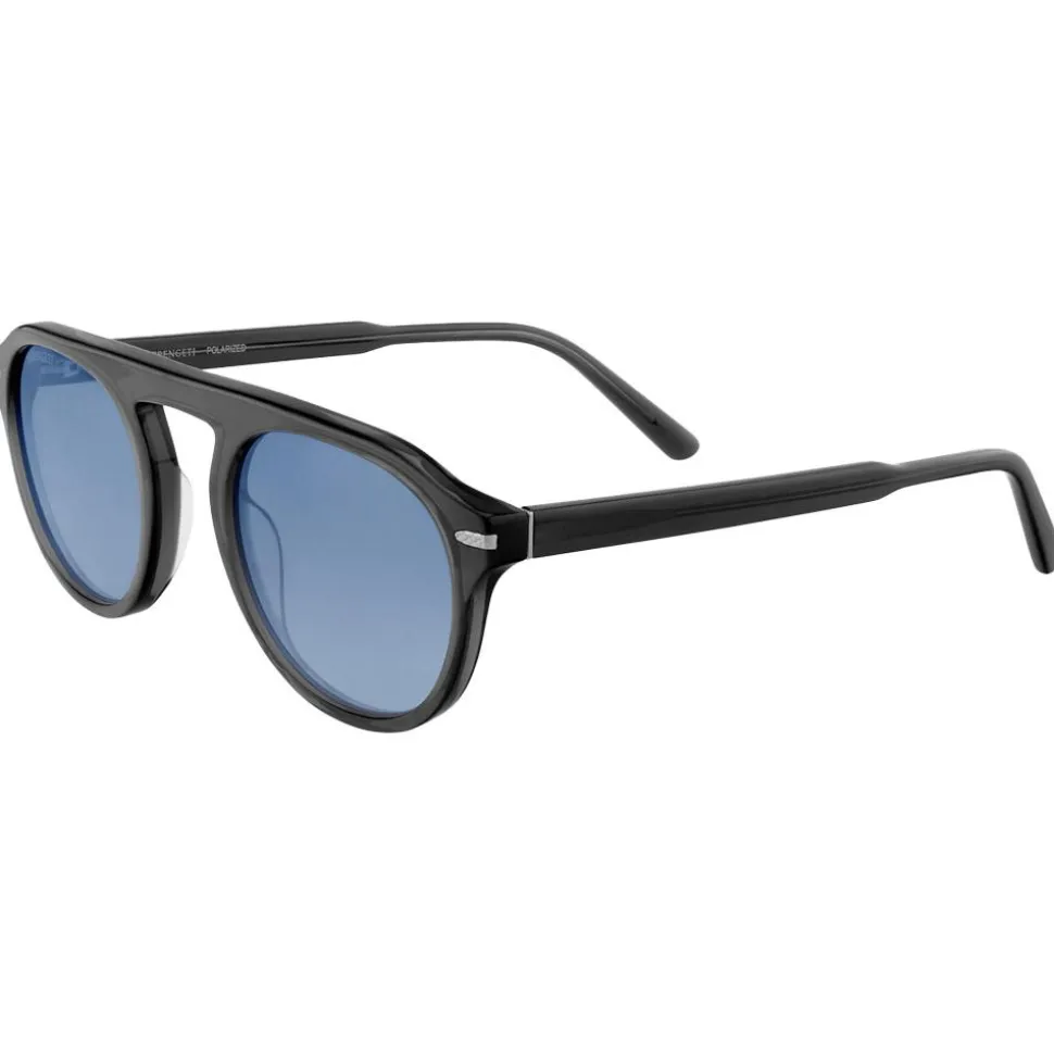 Lunettes de soleil Serengeti Arthur Shiny Transparent Grey Mineral Polarized Blue Gradient