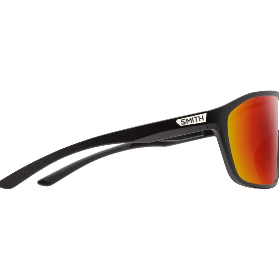 Lunettes de soleil Smith Boomtown Matte Black Chromapop Red Mirror