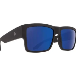 Lunettes de soleil Spy Cyrus Soft Matte Black Happy Dark Gray Green Polar Dark Blue Spectra Mirror