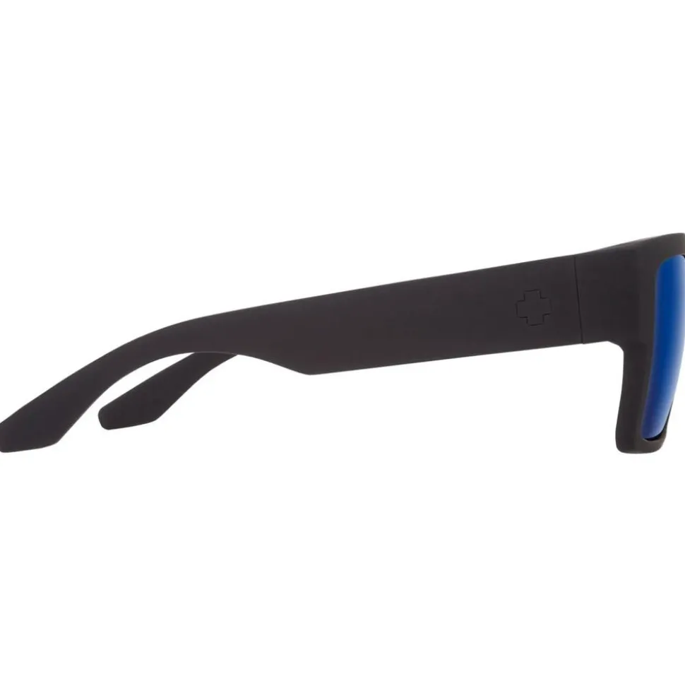 Lunettes de soleil Spy Cyrus Soft Matte Black Happy Dark Gray Green Polar Dark Blue Spectra Mirror