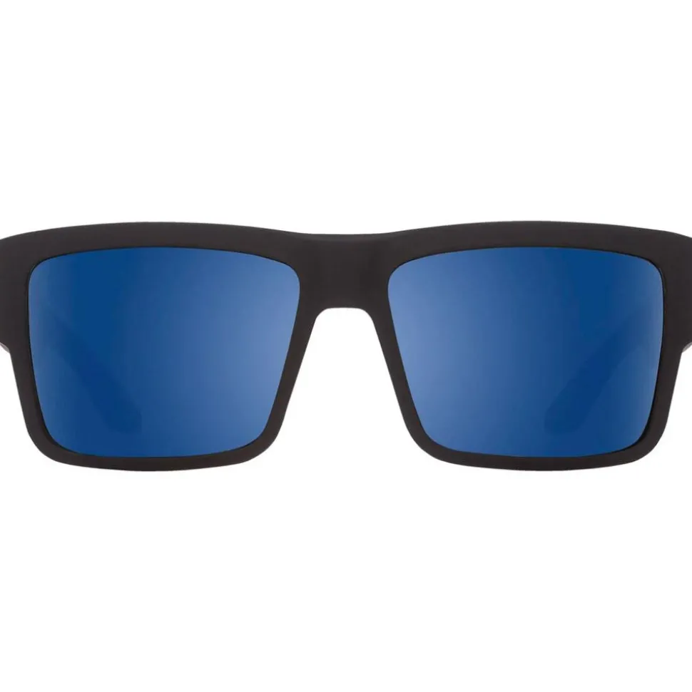 Lunettes de soleil Spy Cyrus Soft Matte Black Happy Dark Gray Green Polar Dark Blue Spectra Mirror