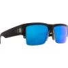 Lunettes de soleil Spy Cyrus 50/50 Matte Black Ice Happy Gray Gree Dark Blue Spectra Mirror