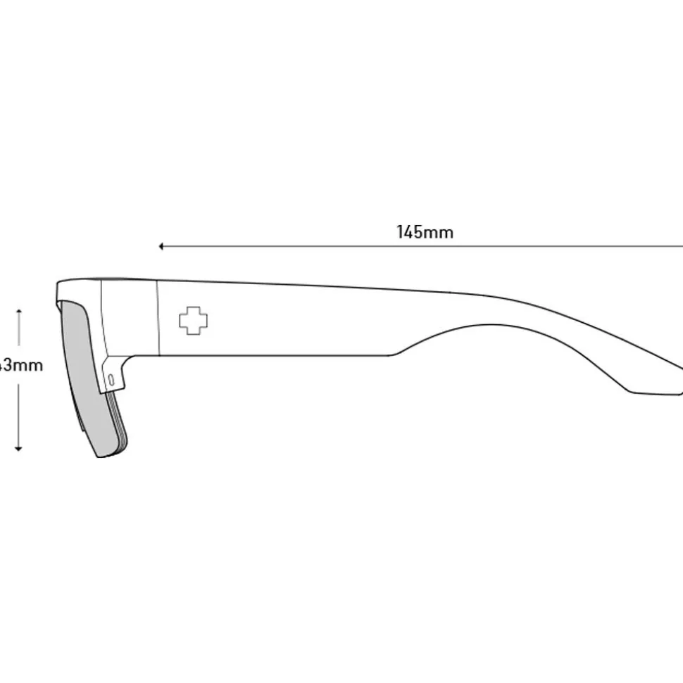 Lunettes de soleil Spy Cyrus 50/50 Matte Black Ice Happy Gray Gree Dark Blue Spectra Mirror