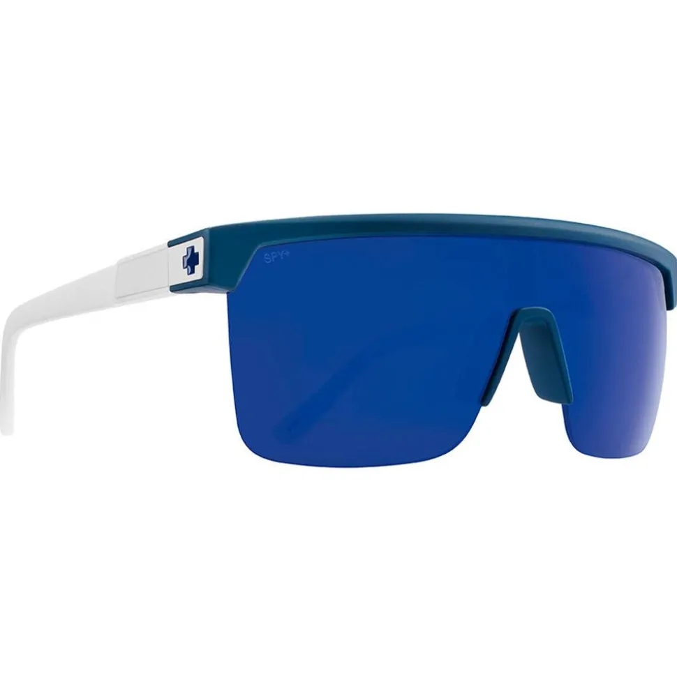 Lunettes de soleil Spy Flynn 50/50 Matte Blue Matte White Happy Gray Green Blue Mirror
