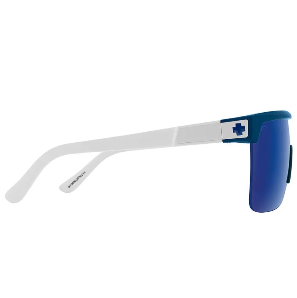 Lunettes de soleil Spy Flynn 50/50 Matte Blue Matte White Happy Gray Green Blue Mirror