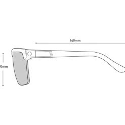 Lunettes de soleil Spy Flynn 50/50 Matte Blue Matte White Happy Gray Green Blue Mirror