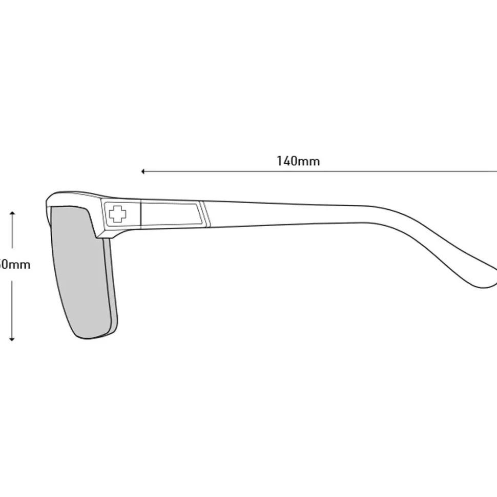 Lunettes de soleil Spy Flynn 50/50 Matte Blue Matte White Happy Gray Green Blue Mirror