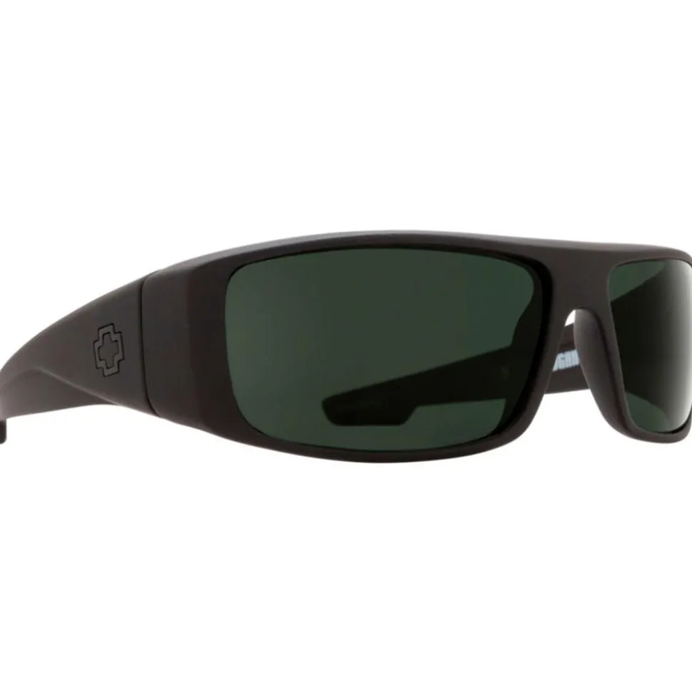 Lunettes de soleil Spy Logan Soft Matte Black HD Plus Gray Green