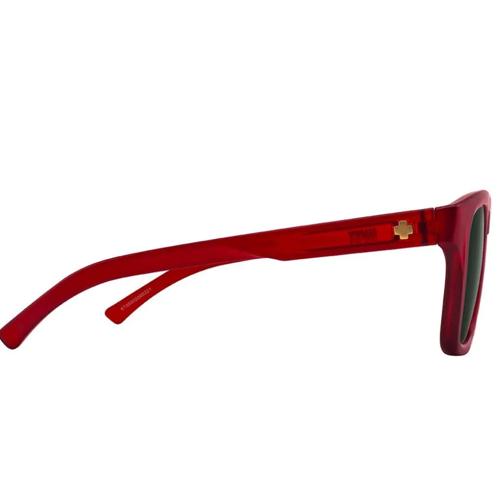 Lunettes de soleil Spy Saxony Translucent Red Happy Gray Green