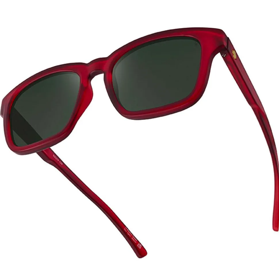 Lunettes de soleil Spy Saxony Translucent Red Happy Gray Green