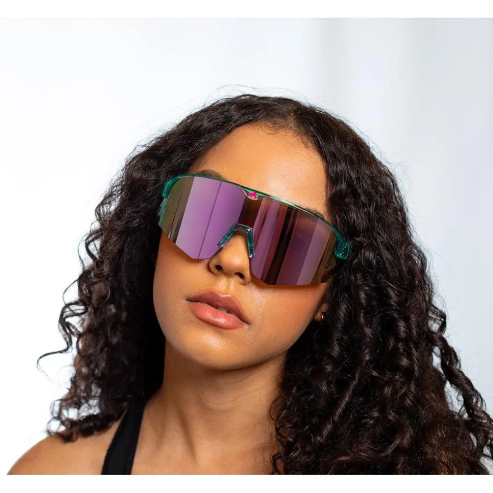 Lunettes de soleil Tripoint Lake Victoria Small Transparent Turquoise Pink Multi