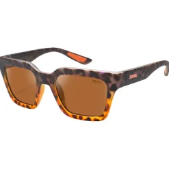 Lunettes de soleil Zeal Rowen Matte Grey Dark Havana Ellume Copper Polarized
