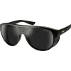 Lunettes de soleil Zeal Selkirk Matte Black Ellume Polarized Dark Grey