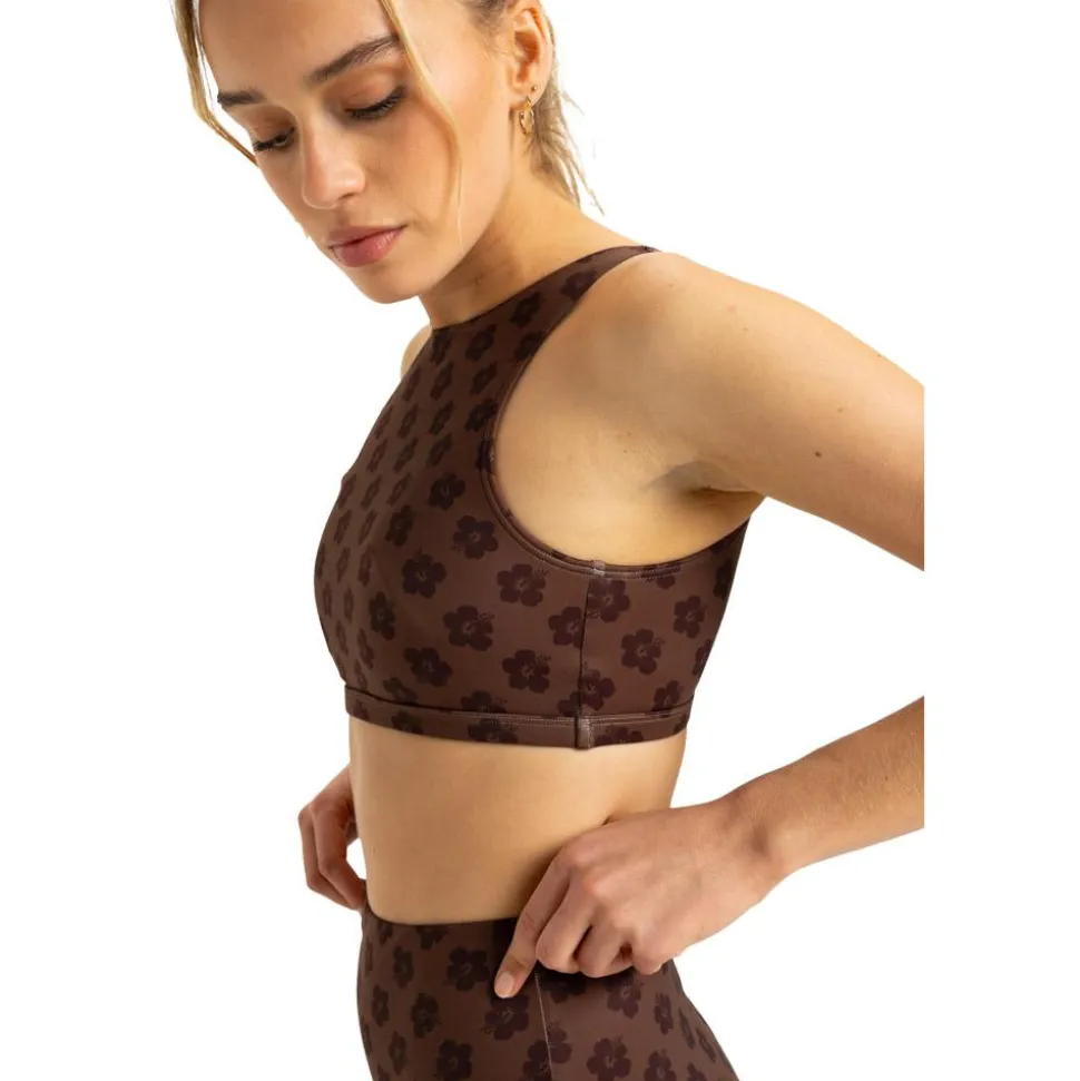 Maillot de bain Roxy Roxy Pro Wave - Bikini Top Chocolate Plum Polka