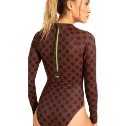 Maillot de bain Roxy Roxy Pro Wave - Maillot de bain 1 pièce Chocolate Plum Polka