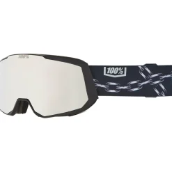 Masque de Ski 100% Snowcraft XL Nico Hiper Gray Blue Siver Ml Mirror + Hiper Smoke Blue Ml Mirror