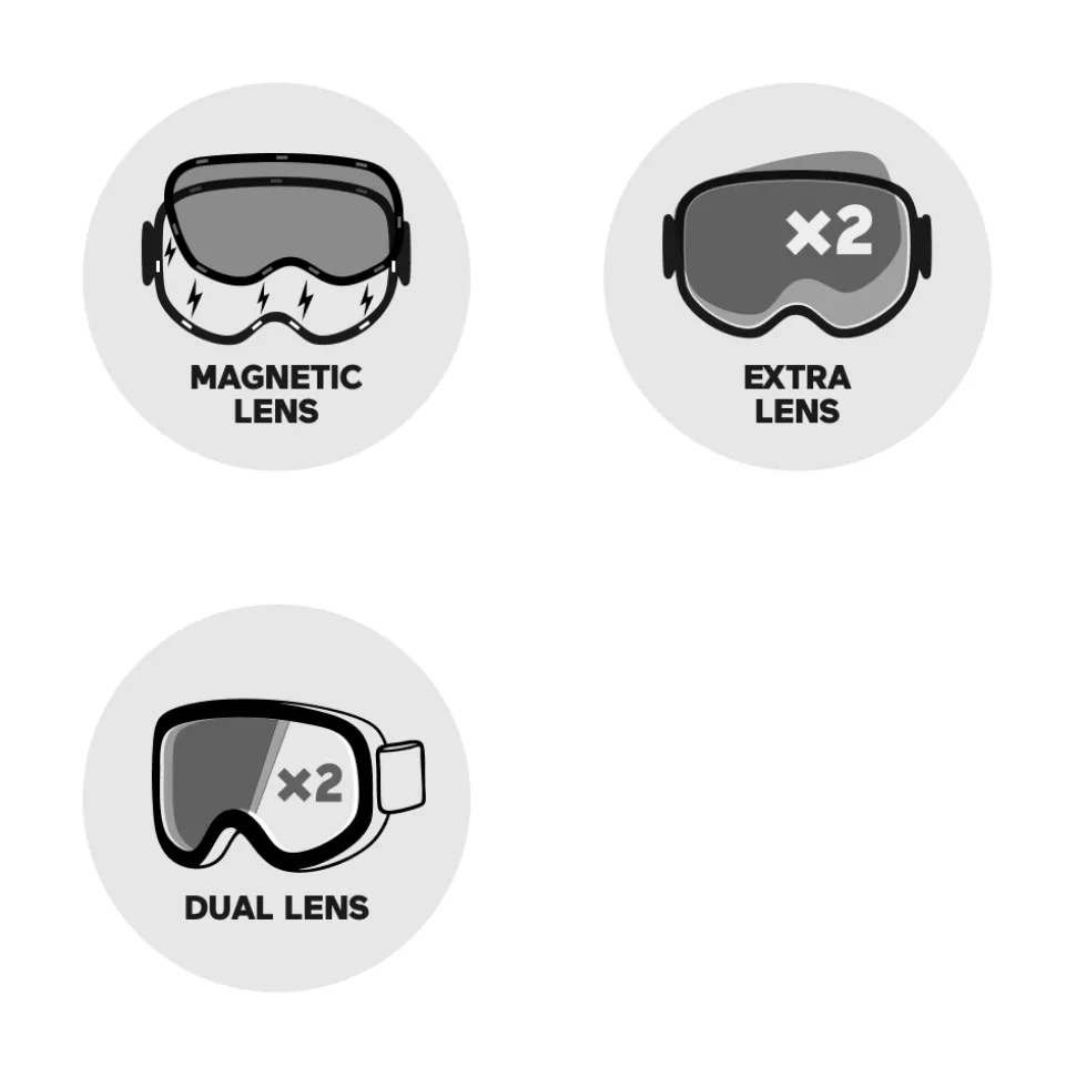 Masque de Ski Atomic Four Q L Hd Pink Pink Copper Hd + Yellow Blue Hd