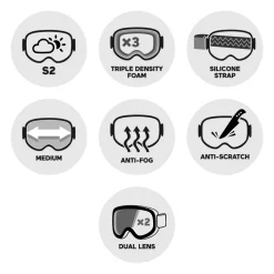 Masque de Ski Bollé Blanca White Matte Azure